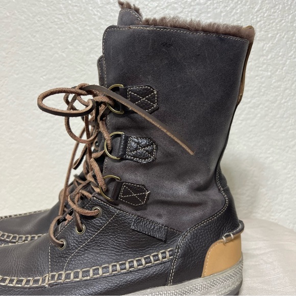 Timberland Hookset Tall Men’s Brown Leather Boots 74199 Size 12 main image 8